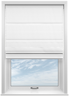 Ascot, Snow White - Roman Blind